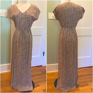 C&C California Paisley Side Slit Print Maxi Dress - S